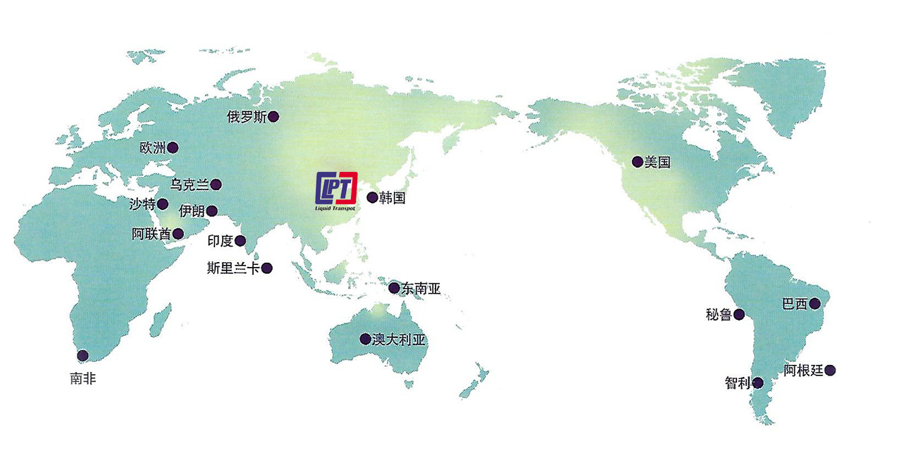 全球物流服务网络地图